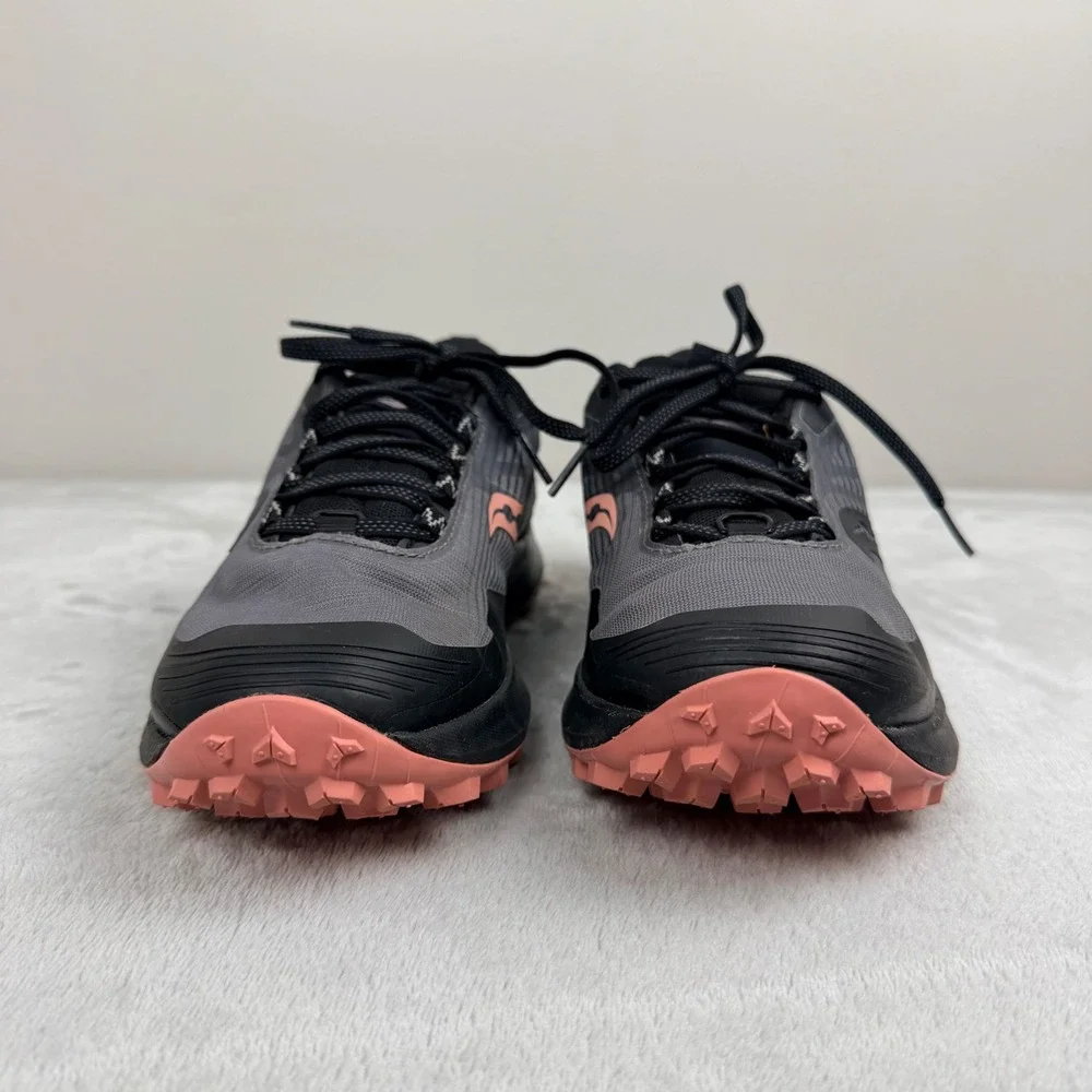 Saucony Peregrine 12 GTX Trail Running Shoes Women's‎ 8.5 Black Pink Gore-Tex